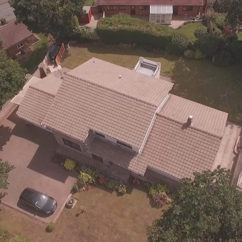 Softwash roof cleaning