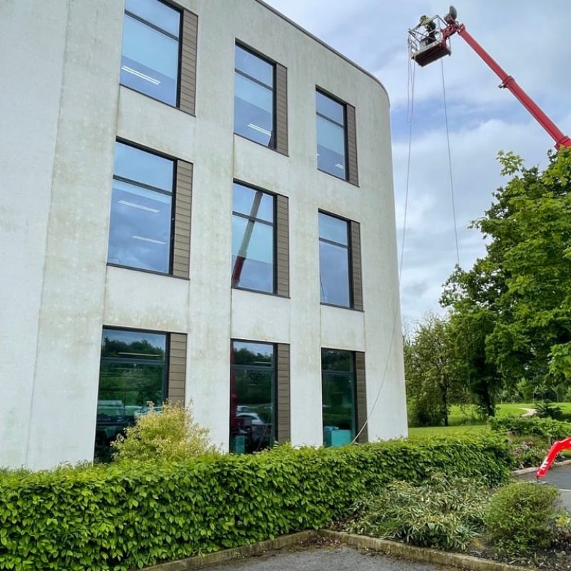 Softwash Commercial Render Cleaning Before